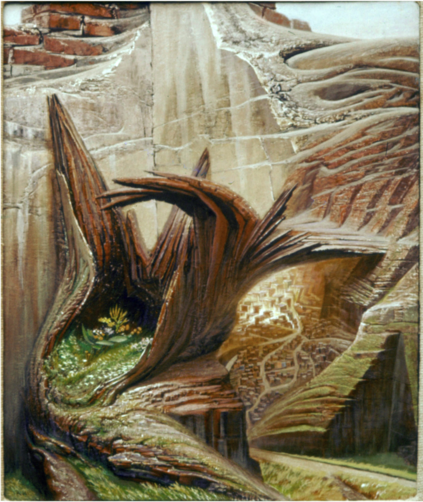 Transient Worlds, 1959. A painting by Abe Weiner.