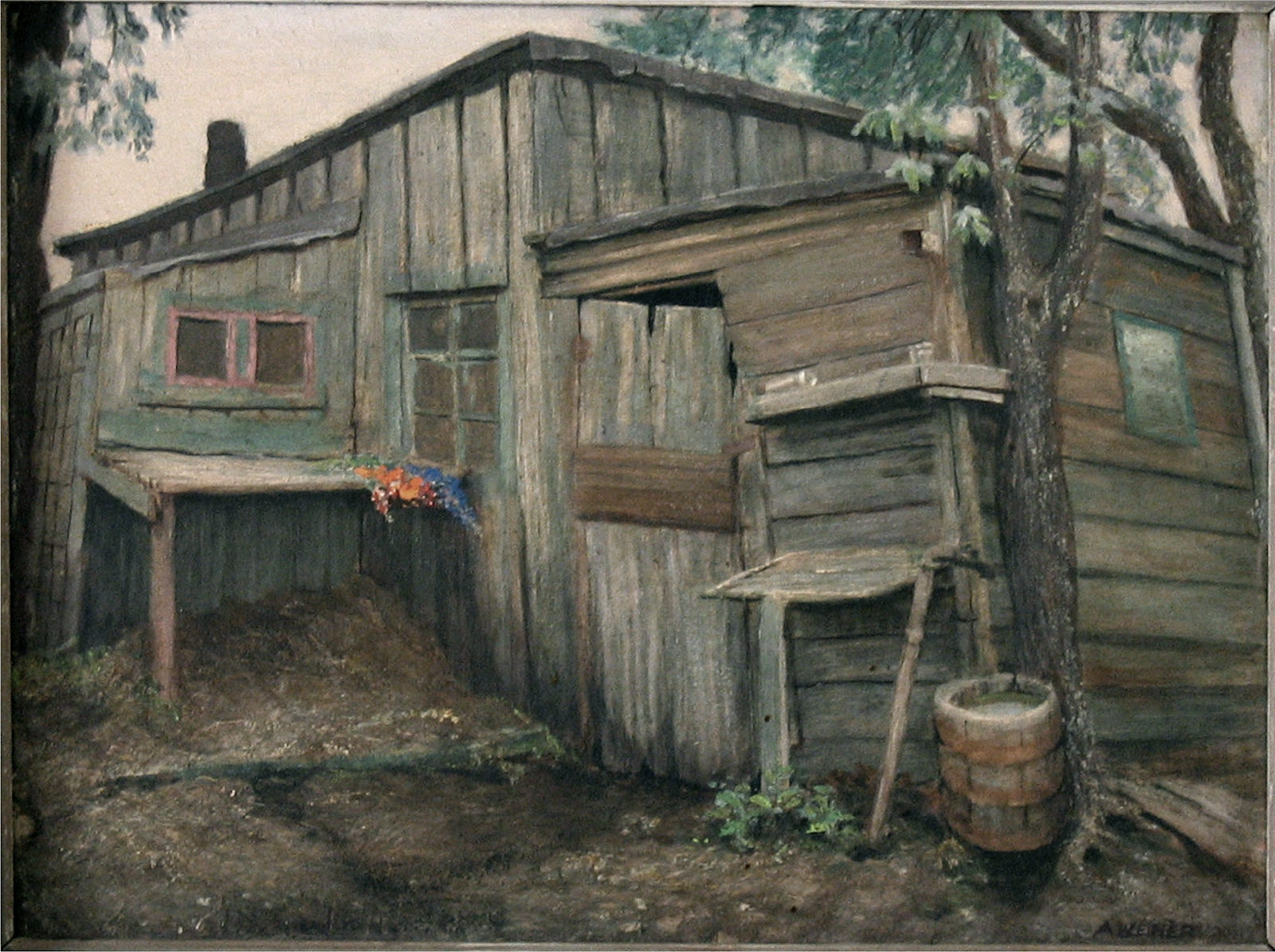 Painting for Anne, 1947, egg tempera on panel. A painting by Abe Weiner.