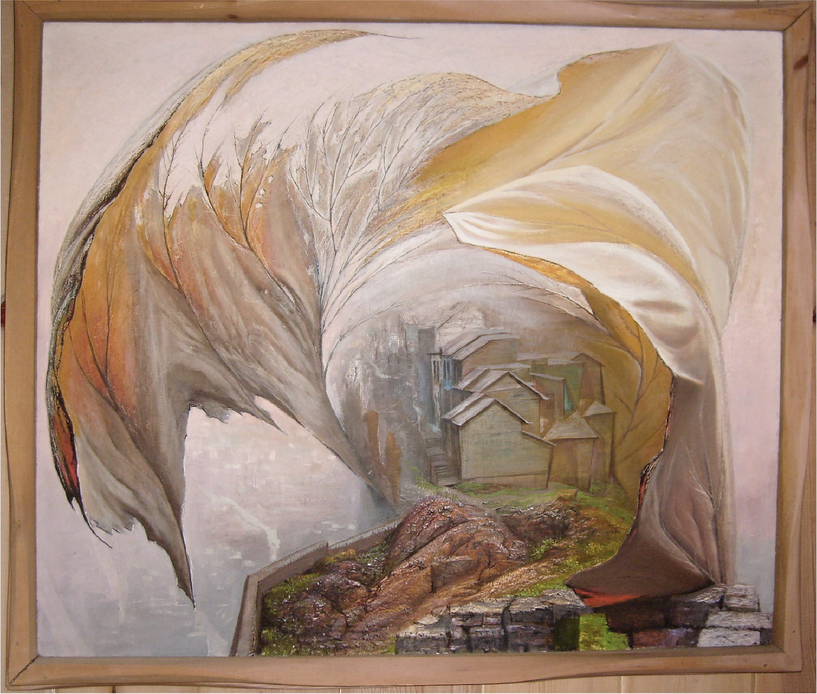 Fall Leaf, 1951. A painting by Abe Weiner.