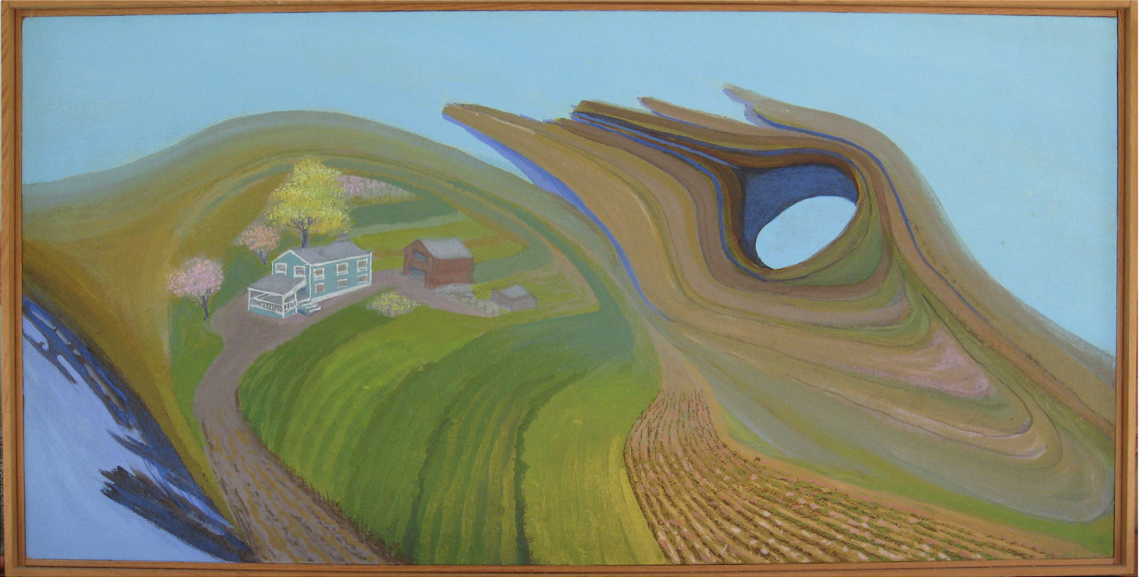 Untitled, 1984, acrylic on canvas. A painting by Abe Weiner.